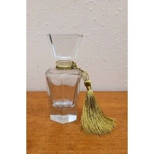 Vintage Balos Handmade Perfume Bottle W/ Stopper Gold Tassel Weighted Bottom